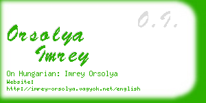 orsolya imrey business card